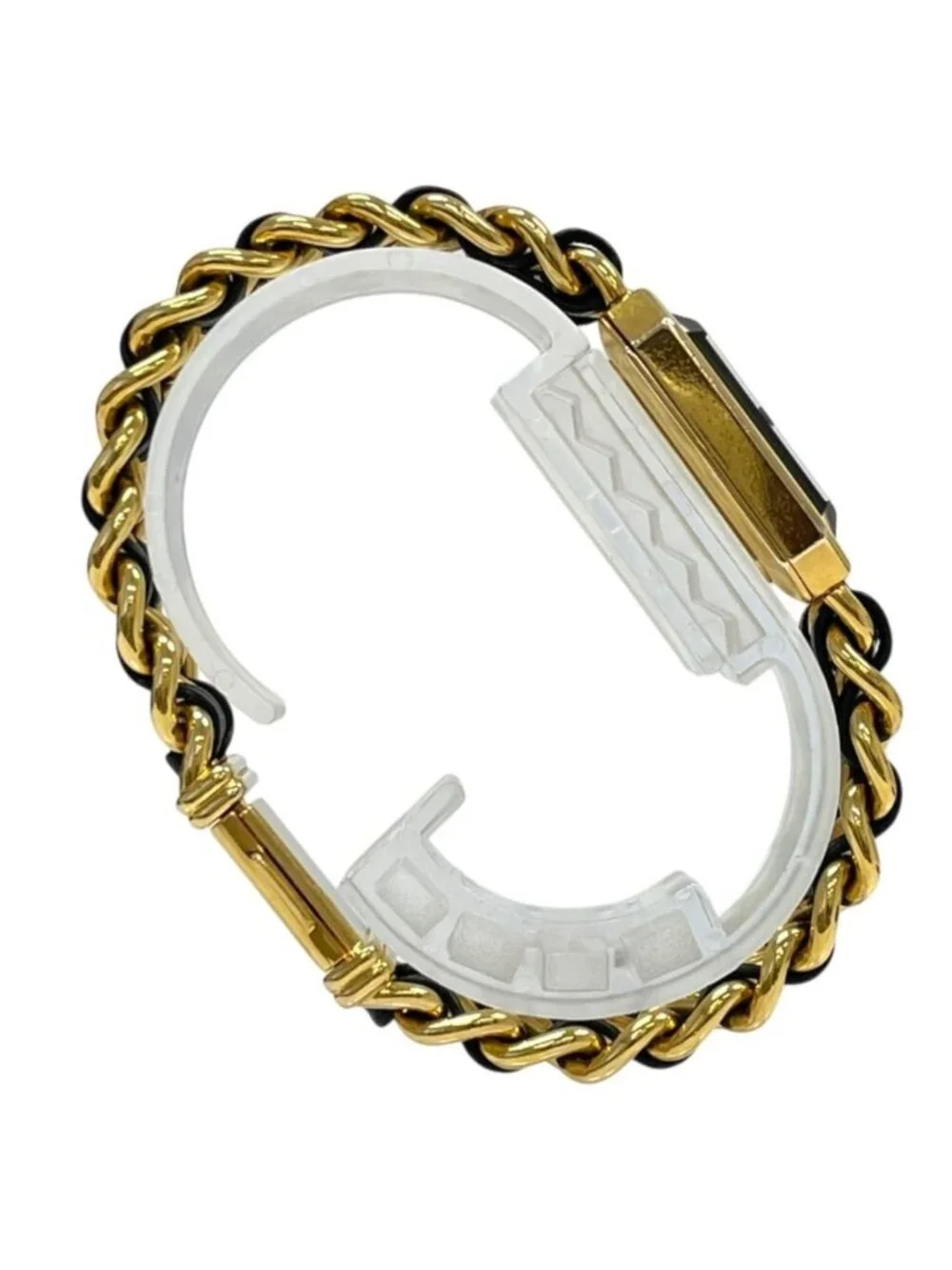 Chanel Premiere L Bracelet Watch Black Dial Gold Colored